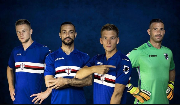 Terza Maglia Sampdoria personalizzata Terza Maglia Sampdoria personalizzata
